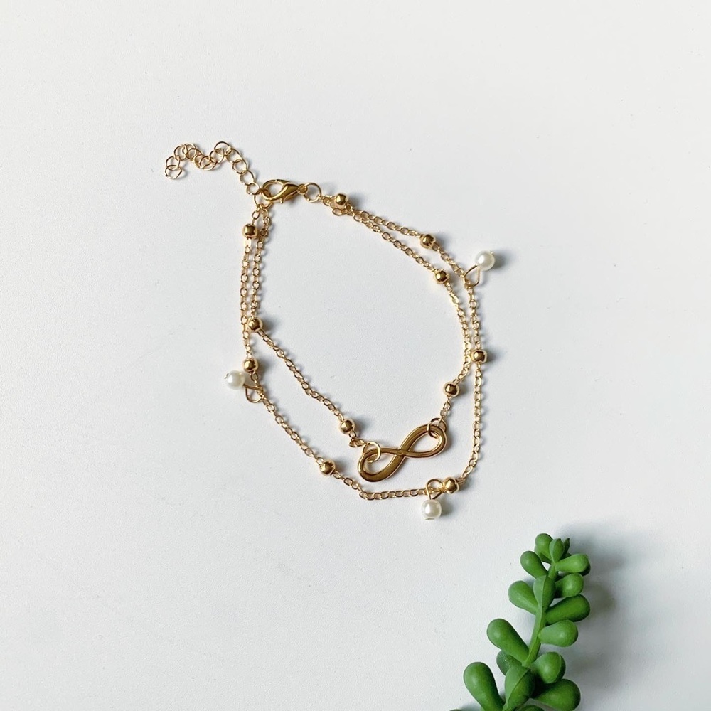 Brand New Infinity Layered Anklet